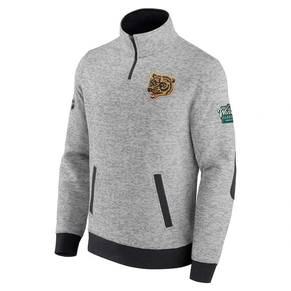 Boston Bruins Fanatics 2023 NHL Winter Classic Authentic Pro Quarter-Zip